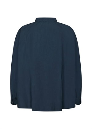 Solane c poplin skjorte Navy Neo Noir 